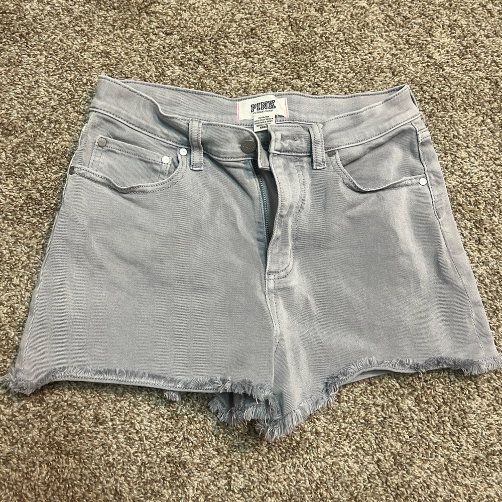 High Rise Denim Shorts